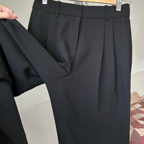 J. Crew Wide Leg Essential Pant Black City Crepe Women’s 00 - Picture 9 of 12